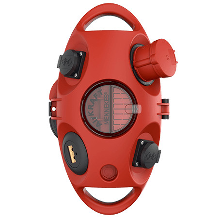 MENNEKES 94555RO AirKRAFT függeszthető ipari dugaszoló kiselosztó tokozat IP20 - piros