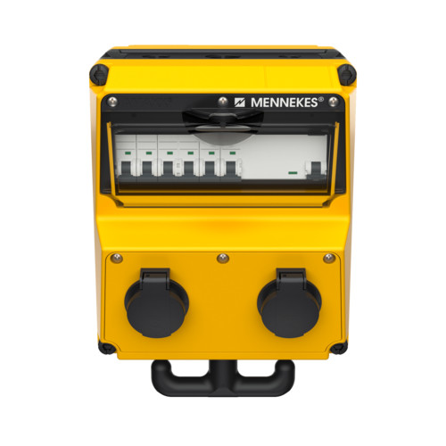 MENNEKES 970001GE AMAXX függeszthető ipari dugaszoló kiselosztó tokozat IP44 - sárga