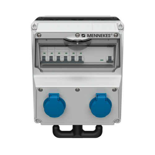 MENNEKES 970001 AMAXX függeszthető ipari dugaszoló kiselosztó tokozat IP44 - világosszürke