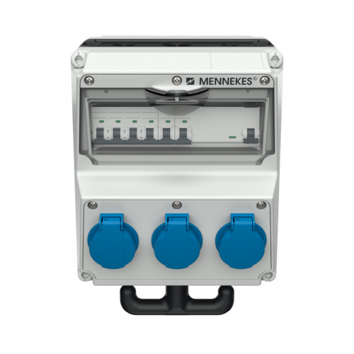 MENNEKES 970002 AMAXX függeszthető ipari dugaszoló kiselosztó tokozat IP44 - világosszürke