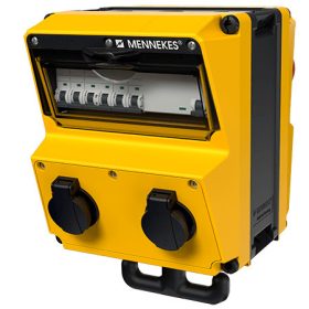   MENNEKES 970004GE AMAXX függeszthető ipari dugaszoló kiselosztó tokozat IP44 - sárga