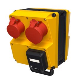   MENNEKES 970005GE AMAXX függeszthető ipari dugaszoló kiselosztó tokozat IP44 - sárga