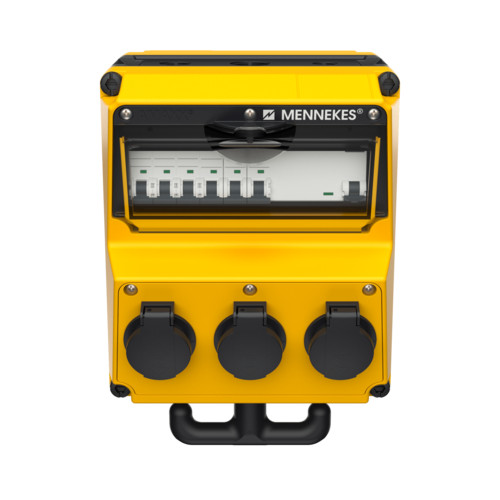 MENNEKES 970005GE AMAXX függeszthető ipari dugaszoló kiselosztó tokozat IP44 - sárga