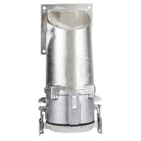   MENNEKES R&S 75063 panelba építhető 15° döntött ipari aljzat 250A 4p 400V 6h IP67 - nehéz kivitel