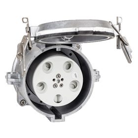   MENNEKES R&S 75136 panelba építhető ipari aljzat 400A 5p 400V 6h IP67