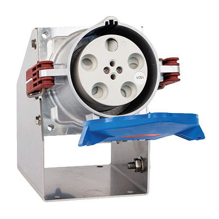 MENNEKES R&S 75310 Falra építhető ipari aljzat 160A 5p 400V 6h IP67