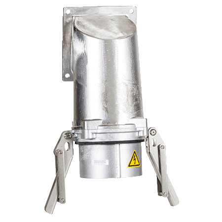 MENNEKES R&S 75321 panelba építhető 15° döntött ipari villa 250A 4p 400V 6h IP67 - nehéz kivitel