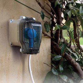   Palazzoli ULTPAL001 csapfedeles háztartási (Schuko) fali dugalj készlet 16A 2P+E 230V IP66