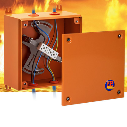 Palazzoli 151301 FIREBOX - 150×150×90 mm - tűzálló fém kötődoboz 830°C / 1000 °C IP66 
