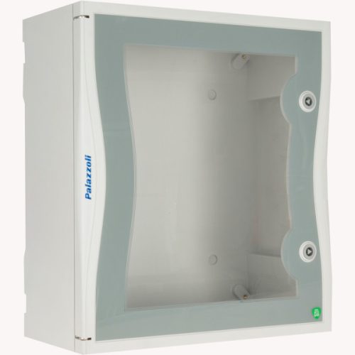 Palazzoli 550033 TAIS CUBE átlátszó ajtós üres műanyag szekrény 450x505x220 mm IP66 - SIZE 3 