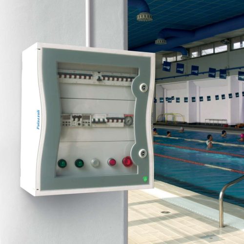 Palazzoli 550034 TAIS CUBE átlátszó ajtós üres műanyag szekrény 450x655x220 mm IP66 - SIZE 4 