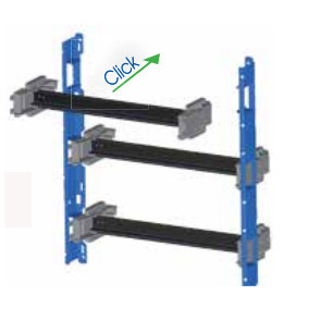 Palazzoli 550523 TAIS CUBE bepattintható DIN 18 modulos kalapsín + ablakos takaró előlap - SIZE 3