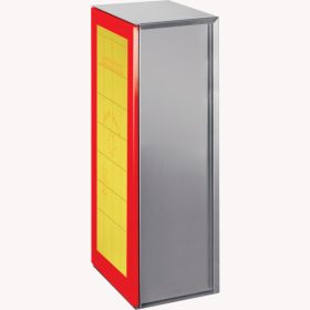   PALAZZOLI 576260 B-SMART rozsdamentes acél kikötői tűzvédelmi oszlop tűzoltó készülékekhez betörhető előlappal - IP56