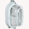 Palazzoli 831275 RINO 100W ovális alumínium hajólámpa E27 porcelán foglalattal és masszív fém védőráccsal IP66