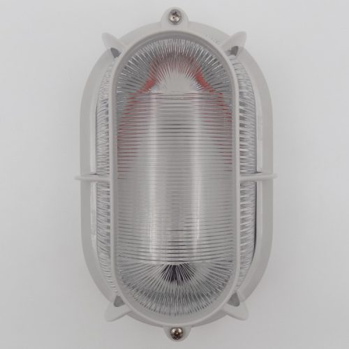 Palazzoli 831275 RINO 100W ovális alumínium hajólámpa E27 porcelán foglalattal és masszív fém védőráccsal IP66