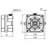Palazzoli 900453 ALARM alumínium sziréna vibrációs membránnal 24V 107/105dB IP66