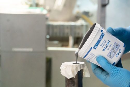 Weicon Plastic Metal C kétkomponensű alumínium töltött javító és karbantartó folyékony javítóanyag 0,5 kg