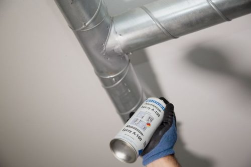 Weicon Alumínium Spray A-100 - hőálló és kopásálló korrózióvédő bevonat - 400 ml - matt aluszürke