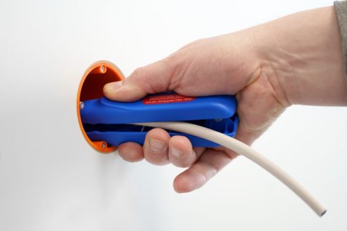 WeiconTOOLS 10001620 No. 400 multifunkcionális kábel csupaszoló és vezeték blankoló szerszám hosszanti hasítópengével, oldalcsípővel