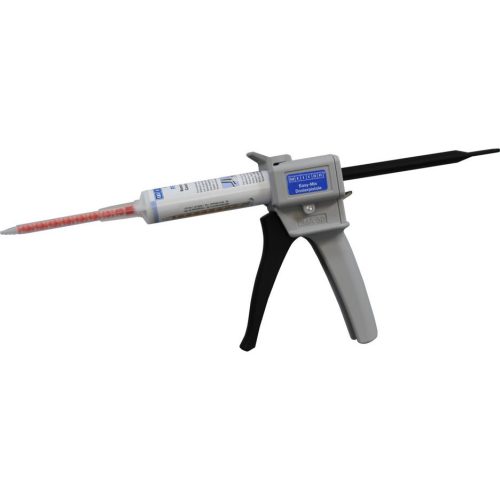 Weicon D50 adagolópisztoly rendkívül masszív, törésálló kialakítású szerszám Easy-Mix 50 ml-es ikerdugattyús ragasztókhoz