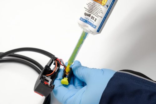 Weicon Easy-Mix S50 Yellow - jól látható, gyorsan kötő, jól tapadó, ütésálló, 2k epoxi ragasztó - 50 ml - élénksárga