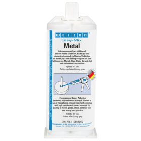   Weicon Easy-Mix METAL - gyorsan kötő, hőálló, jól tapadó, ütésálló, 2k epoxi ragasztó - 50 ml - szürkés-zöld