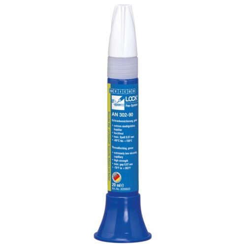 Weiconlock AN 302-90 csavarmenet ragasztó - extrém folyékony, kiváló kapilláris tulajdonság - M5 - 20 ml