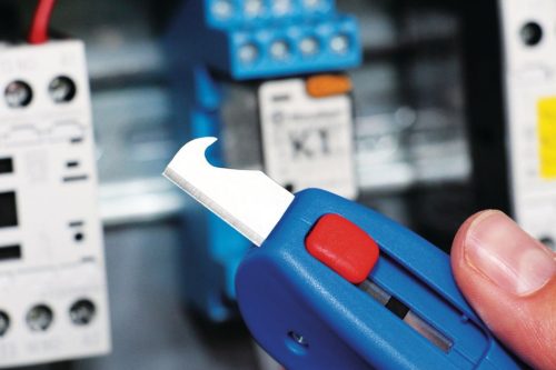 WeiconTOOLS 10021246 No. S 4 - 28 kábelcsupaszoló szerszám Ø 8-28 mm kábelekhez, horgos késsel és cserélhető pengével