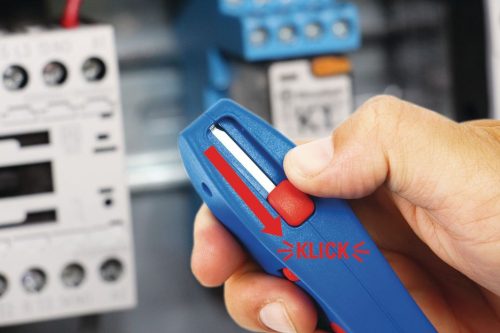 WeiconTOOLS 10021246 No. S 4 - 28 kábelcsupaszoló szerszám Ø 8-28 mm kábelekhez, horgos késsel és cserélhető pengével