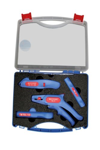 WeiconTOOLS 10035247 Starter-Set villanyszerelő blankoló és csupaszoló szerszámok praktikus táskában