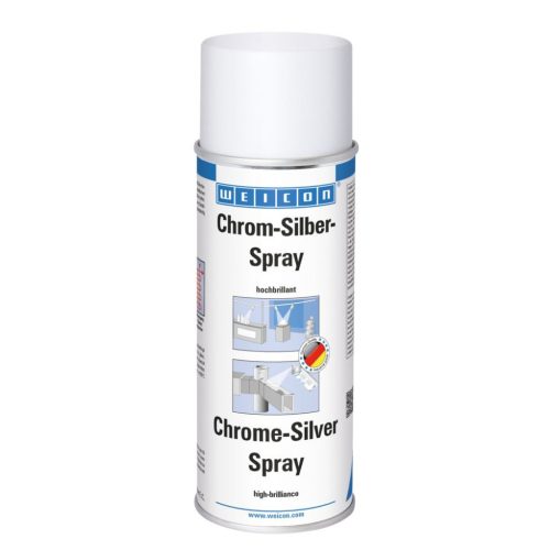 Weicon Chrome-Silver Spray - fényes króm ezüst fémtartalmú felület bevonat - 400 ml - fényesszürke 