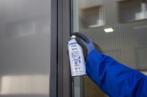 Weicon PTFE Spray - zsírmentes, száraz kenőanyag kiváló csúszóképességet biztosít - 400 ml - fehér