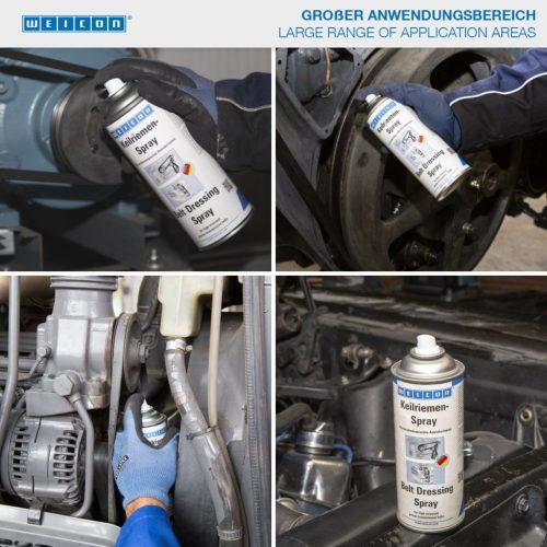 Weicon Belt Dressing Spray - hajtásszíj-ápoló és csúszásgátló spray - 400 ml - átlátszó