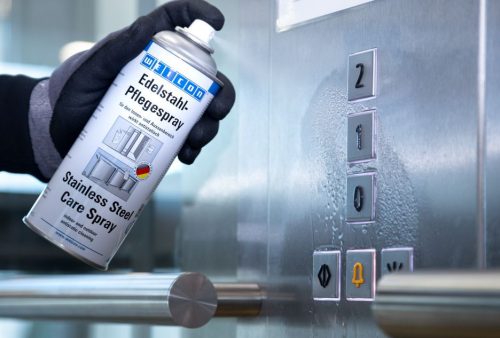 Weicon Stainless Steel Care Spray - antisztatikus rozsdamentes acél felület tisztító és ápoló  - 400 ml - színtelen