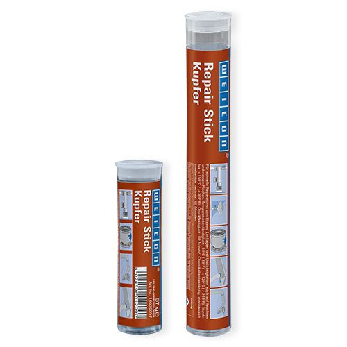 Weicon Repair Stick Copper - VÖRÖSRÉZ töltetű kétkomponensű javítógyurma 57g - extrém gyors kötési idő
