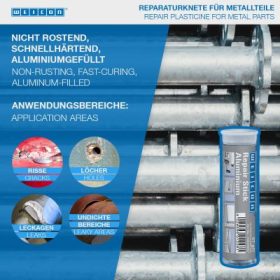   Weicon Repair Stick Aluminium - ALUMÍNIUM töltetű kétkomponensű javítógyurma 57g - nem korrodáló