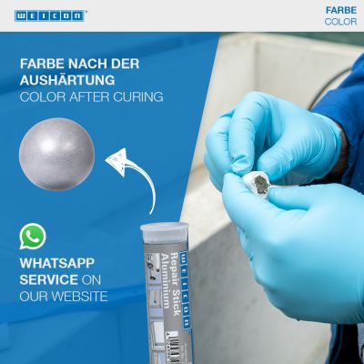 Weicon Repair Stick Aluminium - ALUMÍNIUM töltetű kétkomponensű javítógyurma 57g - nem korrodáló