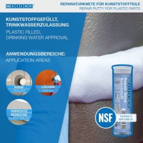   Weicon Repair Stick Plastic - ásványi anyag töltetű kétkomponensű javítógyurma 57g - műanyagokhoz