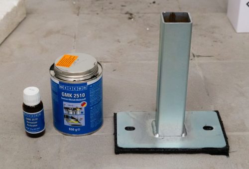 Weicon GMK 2510 erős, tartósan rugalmas 2-komponensű gumi-fém ragasztó dinamikus terhelésnek kitett felületekhez 324g