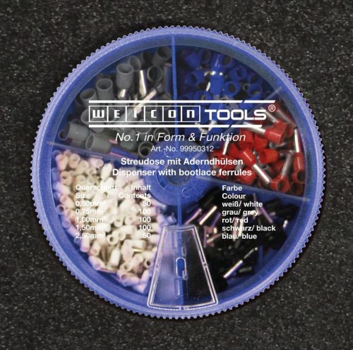 WeiconTOOLS 10039670 Crimp Set Pro érvéghüvelyező, kábel csupaszoló és blankoló készlet praktikus táskában