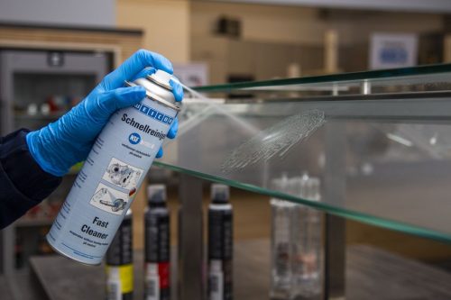 Weicon Fast Cleaner Spray - ragasztás vagy festés előtt felületek tisztításához érzékeny felületeken - 500 ml - színtelen - NSF A1