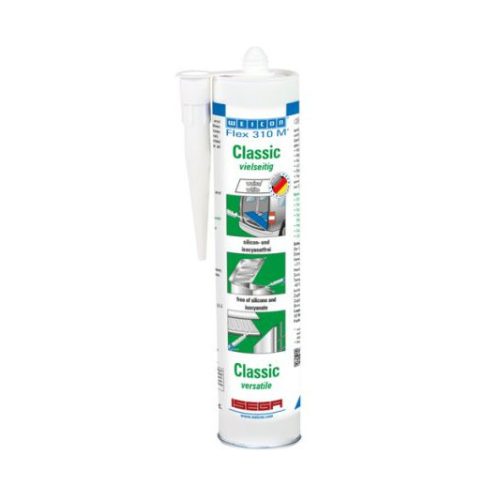 Weicon Flex 310 M® Klasszik - MS polimer alapú elasztikus ipari ragasztó a sokoldalú felhasználáshoz - FEHÉR