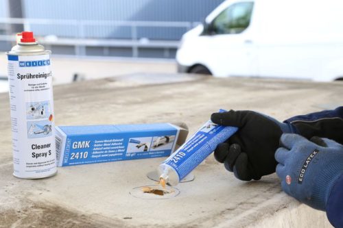 Weicon GMK 2410 nagy szilárdságú, rugalmas és gyorsan kötődő 1-komponensű gumi-fém ragasztó 185g