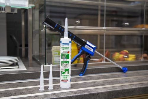 Weicon Flex 310 M® Stainless Steel - MS polimer alapú elasztikus ipari ragasztó rozsdamentes acél szerkezetekhez - acélszürke