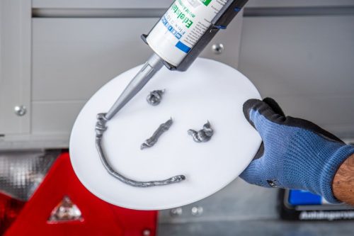 Weicon Flex 310 M® Stainless Steel - MS polimer alapú elasztikus ipari ragasztó rozsdamentes acél szerkezetekhez - acélszürke