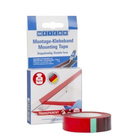   Weicon Mounting Tape - üvegtiszta UV-álló kétoldalas rögzítőszalag - 3 méter - átlátszó