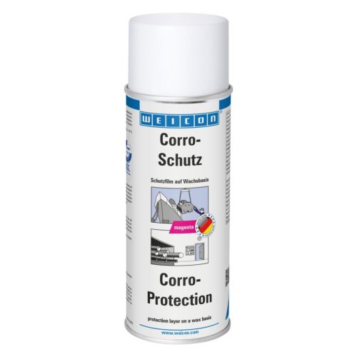 Weicon Corro-Protection Spray - TÜV által bevizsgált, jól látható, száraz, viaszos korrózióvédő védőfilm bevonat  - 400 ml - MAGENTA