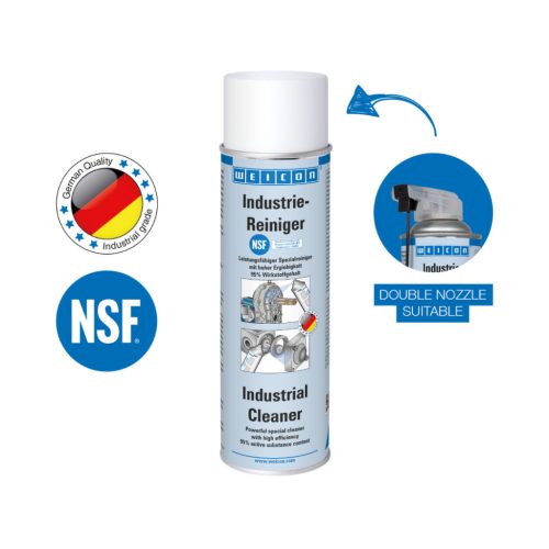 Weicon Industrial Cleaner Spray - nagy hatékonyságú speciális tisztítószer - 500 ml - színtelen - NSF K1+K3
