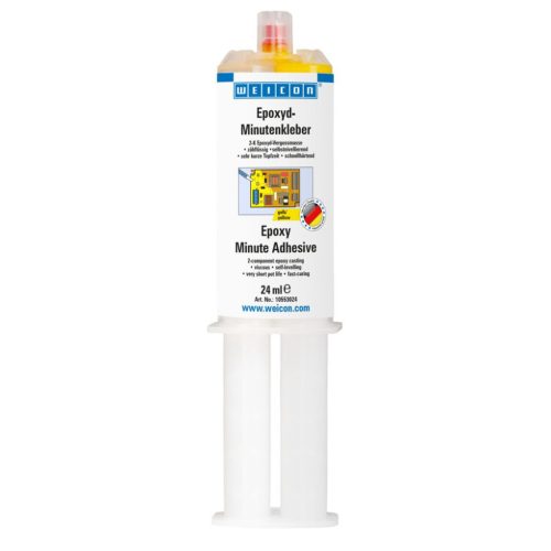 Weicon Epoxy Minute Adhesive yellow - gyorsan kötő, jól tapadó, ütésálló, 2k epoxi pillanatragasztó - 24 ml - sárga