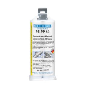   Weicon Easy-Mix PE-PP 50 - gyorsan kötő, PE, PP és TPE műanyagokhoz szerkezeti akril ragasztó - 50 ml - átlátszó